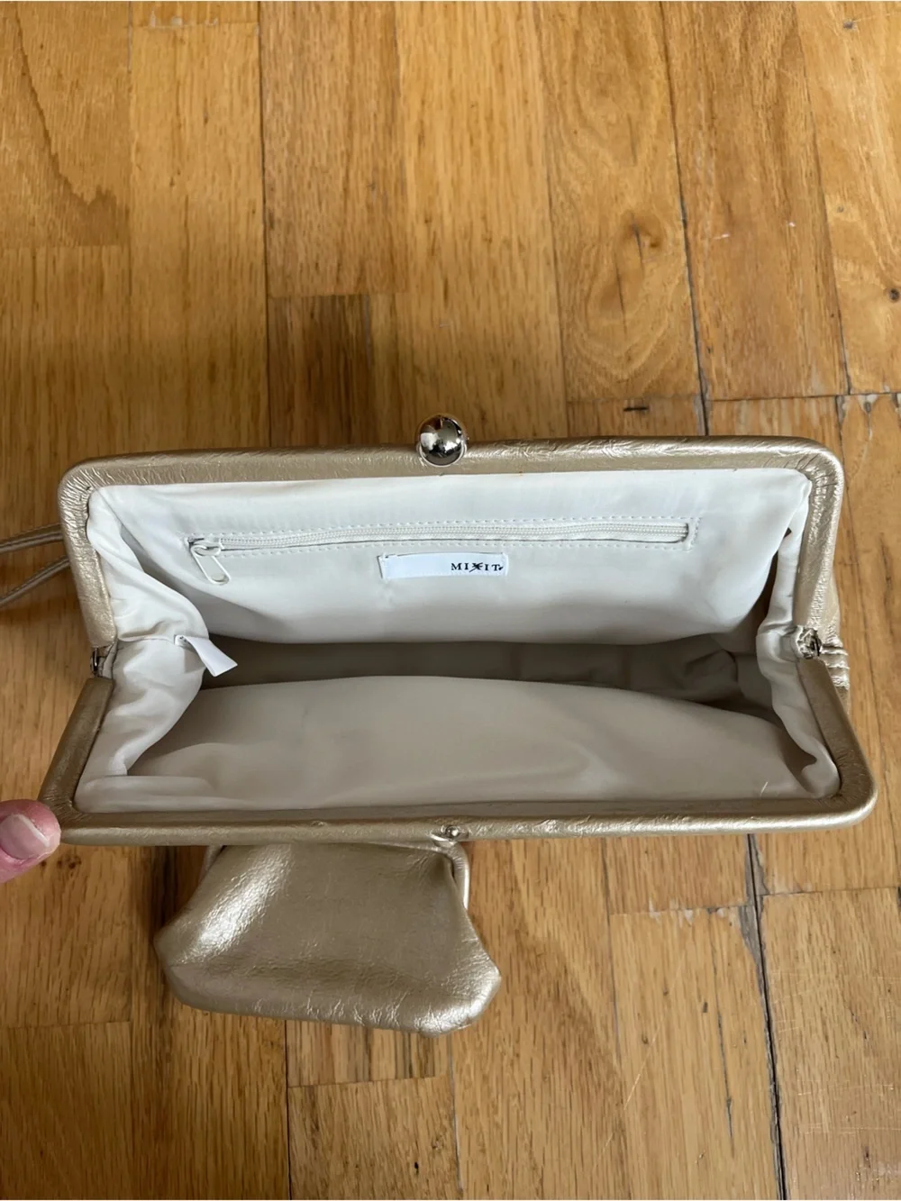 Vintage 1950’s MixIT Gold colored Wristlet Clutch
